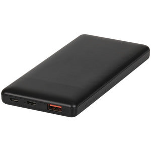 MB3810 - 10,000mAh Power Bank with USB-C (PD) and USB-A Ports Black