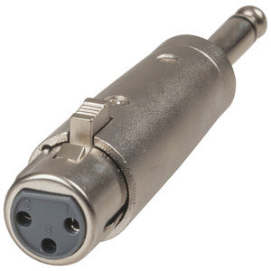 PA3682 - Female 3 Pin Cannon/XLR to 6.5mm Plug Adaptor