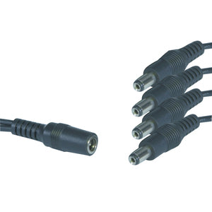 WQ7281 - 2.1mm DC Splitter Cable 1 Socket to 4 Plugs
