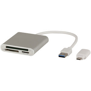XC4310 - USB 3.0 Multi Card Reader with USB-C Adapter