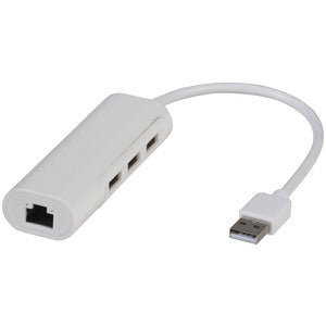 YN8407 - USB 2.0 to Ethernet Adaptor with 3-Port USB Hub