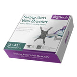 CW2811 - 13-42 Inch LCD Monitor Swing Arm Wall Bracket with 2 Slide In Locking Plates