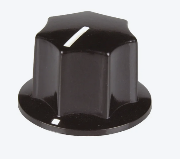 HK7787 - 23mm Push On Knob with Pointer - Black (Location 12B)