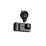 QV3876 - 1080p 3 Channel Dash Camera with 720p Interior and Rear Camera