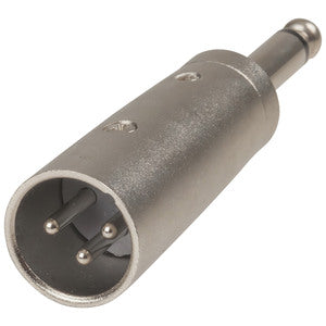 PA3680 - Male 3 Pin Cannon/XLR to 6.5mm Plug Adaptor