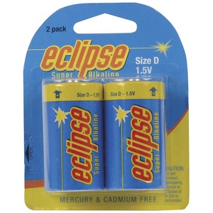 SB2418 - Eclipse Alkaline D Batteries (2pack)