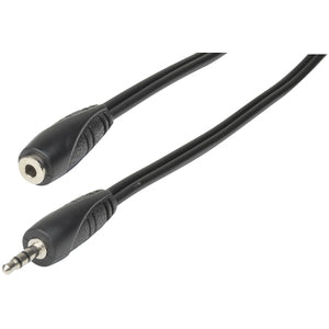 WA7010 - 3.5mm Stereo Plug to 3.5mm Stereo Socket Audio Cable 3m