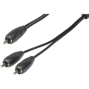 WA7054 - RCA Plug to 2 x RCA Plugs Audio Cable 1.5m