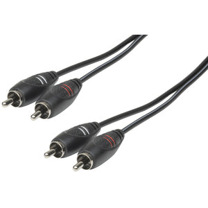 WA7062 - 2 x RCA Plugs to 2 x RCA Plugs Audio Cable 1.5m