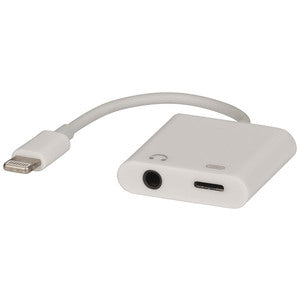 WC7767 - 2-In-1 Lightning™ and 3.5mm Audio Adaptor