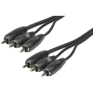 WV7316 - 3x RCA Plugs to 3x RCA Plugs 1.5m