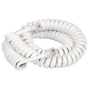 YT6047 - 3m Replacement Handset Curly Cords With 4P/4C US Modular Plug